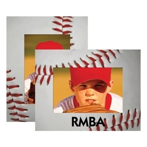 Paper Easel Frame, Holds Either A 4" X 6" Or 5" X 7" Photo (baseball Paper)