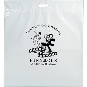 Die Cut Fold-Over Reinforced Plastic Bag - Flexo Ink