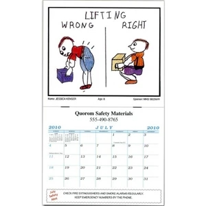 Poster Contest Calendar Features 12 Color Posters, 80 Lb. Gloss Enamel (insides)