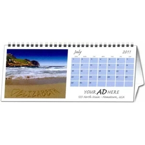 In The Image - Both Sides Printed - Personalized Horizontal Desk Calendar