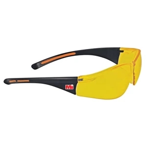 Provizgard - Amber Lens - Lightweight Wrap-around Safety Glasses With Nose Piece