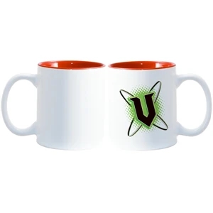 Red - This Two-tone Accented Mug Enhances Full-color Sublimation Decoration Beautifully!