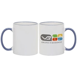 Cambridge Blue - Match Images And Themes To This Sublimation Rim And Handle Colored Ceramic Mug!