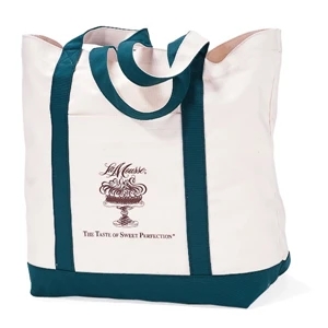 Forest Green - Boat Bag With Front Pocket And Oversized Main Compartment With Snap Closure