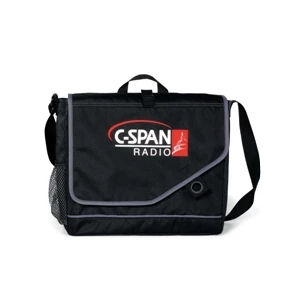 Attune - Black - Messenger Bag With Adjustable Shoulder Strap And Top Grab Handle