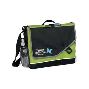 Attune - Apple Green - Messenger Bag With Adjustable Shoulder Strap And Top Grab Handle