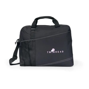 Velocity - Black - Portfolio With Adjustable Shoulder Strap And Top Grab Handles
