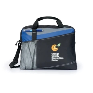 Velocity - Royal Blue - Portfolio With Adjustable Shoulder Strap And Top Grab Handles