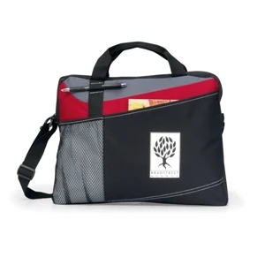 Velocity - Red - Portfolio With Adjustable Shoulder Strap And Top Grab Handles