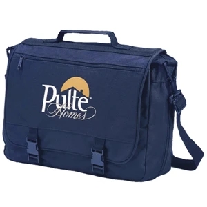Executive - Navy Blue - Saddlebag With Adjustable, Removable Shoulder Strap