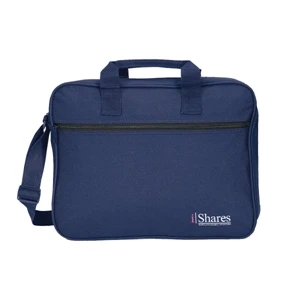 Professional - Navy Blue - Portfolio With Padded Top Grip And Box-stitched Handle