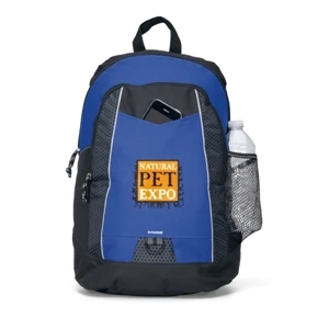 Impulse - Royal Blue - Sporty Backpack With Adjustable, Padded Shoulder Straps And Top Grab Handle