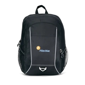 Atlas - Black - Computer Backpack With Padded Computer Sleeve And Multi-function Organizer