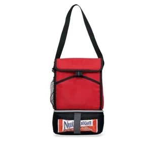 Laguna - Red - Lunch Cooler With Adjustable Shoulder Strap And 6 Can Capacity