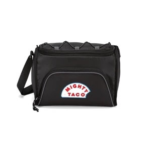 Black - Six-pack Cooler With Heat Sealed Interior And Adjustable Shoulder Strap