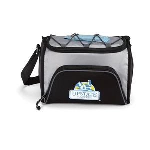 Silver - Six-pack Cooler With Heat Sealed Interior And Adjustable Shoulder Strap