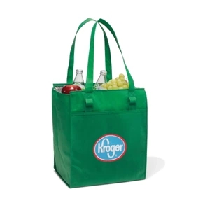 Kelly Green - Deluxe Insulated Grocery Shopper Bag With 26" Shoulder Straps