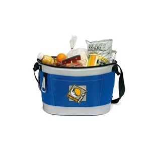 Party To Go - Royal Blue - Heat Sealed Cooler Bag With Metal Bottle Opener