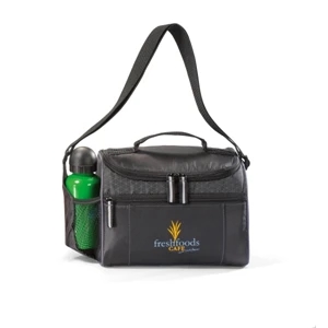 The Edge - Black - Cooler Bag With Adjustable Shoulder Strap And 8 Can Capacity