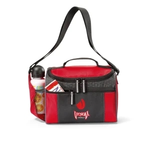 The Edge - Red - Cooler Bag With Adjustable Shoulder Strap And 8 Can Capacity