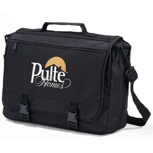 Executive - Black - Saddlebag With Adjustable, Removable Shoulder Strap