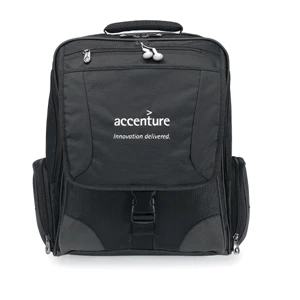 Momentum - Computer Messenger Bag With Front Zippered Pocket With Earphone Outlet