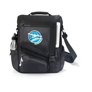 Life In Motion (tm) Momentum - Computer Messenger Bag With Zippered Compartment With Viewpoint System (r)
