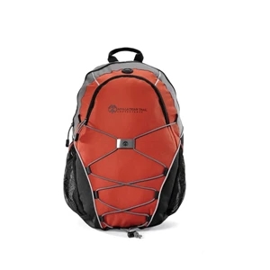 Expedition - Burnt Orange - Computer Backpack With Bungee Cords For Extra Storage