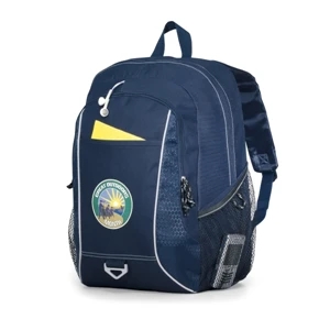 Atlas - Navy Blue - Computer Backpack With Padded Computer Sleeve And Multi-function Organizer