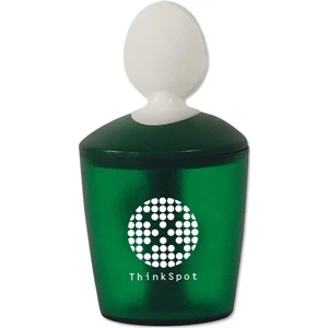 Green - Paper Clip Dispenser With Memo Holder. Closeout. Available While Supplies Last