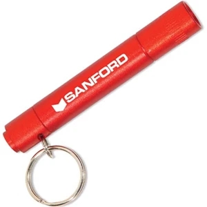 Red - Metallic Mini Flashlight Keychain. Closeout Price! Available While Supplies Last!