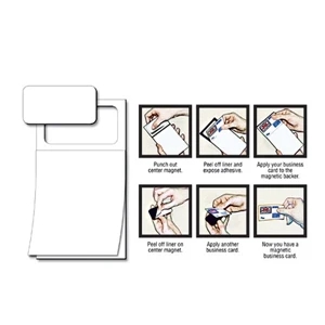 "blank" Pad - Magnetic Scratch Pad With 50 Sheets And Magnetic Business Card