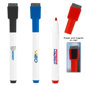 St. Kitts - 50 Working Days - Dry Erase White Board Marker With An Eraser And Magnet On The Cap