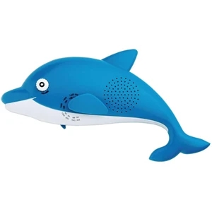 Dolphin Shaped Am/fm Shower/desk Radio With Hook And Back Stand For Use On Desktop