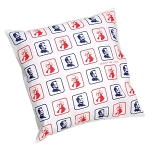 Pillowcase, Polyester Cotton, Tuck Flap, 12" X 12", Overall Front Ant Back Print