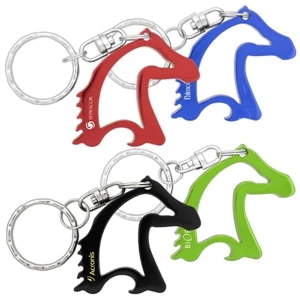 3 Working Days - Aluminum Metal Horse Head Shape Bottle Opener Key Chain