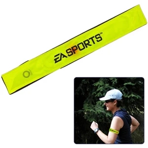 50 Working Days - Light Up Reflective Band. When Activated There Are 4 Blinking Red Led Lights