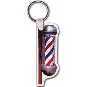 Barber Pole Key tag