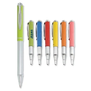 Zebra Brights - Cherry Red - Telescopic Bright Ballpoint Pen With Stainless Steel Barrel