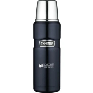 The Stainless King (tm) - Midnight Blue 16 Oz/470 Ml Compact Bottle, Insulated Stainless Steel Serving Cup