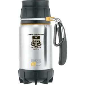 Element 5 (r) - Leak-proof Travel Mug With Comfortable Rubberized Stainless Steel Handle