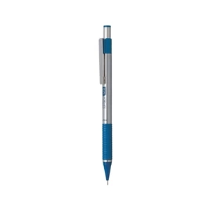 Zebra - Mechanical Pencil With Stainless Steel Barrel And Blue Textured Grip