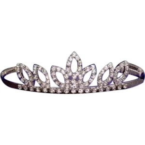 Tiara Made With Using Only The Finest Austrian Crystal Rhinestones, 1 3/4" High