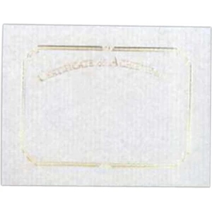 Achievement - Blank Stock Gold Foil Embossed Certificate With Border, 8 1/2" X 11"
