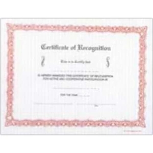 Certificate Of Recognition - Stock Recognition Certificate With Colorful Designed Borders