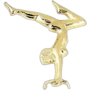 Female Gym - Stock Design Award Pin With Clutch Back Attachment For Secure Mounting
