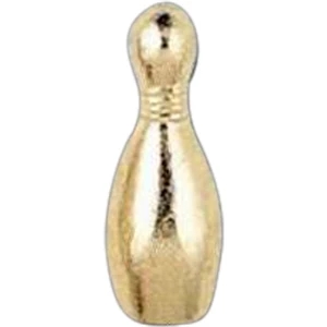 Bowling Pin - Stock Design Award Pin With Clutch Back Attachment For Secure Mounting