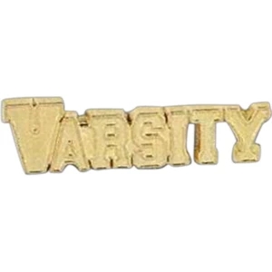 "varsity" - Stock Design Award Pin With Clutch Back Attachment For Secure Mounting