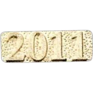 "2011" - Stock Design Award Pin With Clutch Back Attachment For Secure Mounting