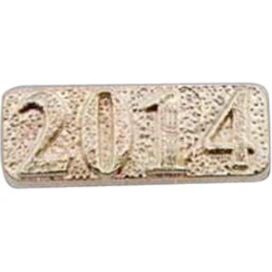 "2014" - Stock Design Award Pin With Clutch Back Attachment For Secure Mounting